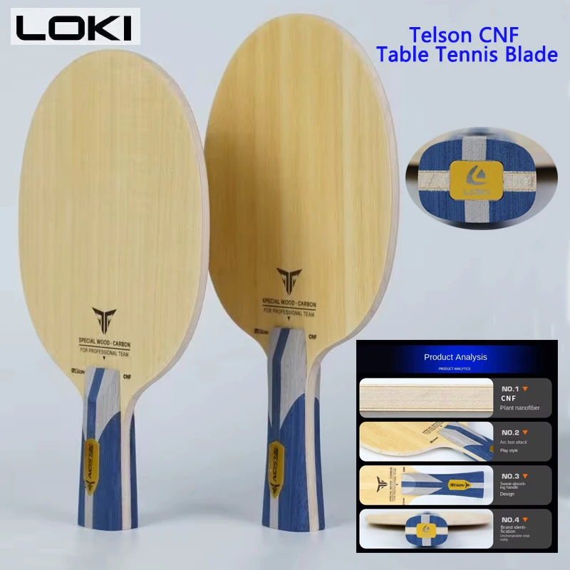 

LOKI Telson CNF Table Tennis Blade Racquet Bottom Plate 5 Wood 2 Carbon Fast Break Loop Blade CS/FL Nanofibers Ping Pong Racket