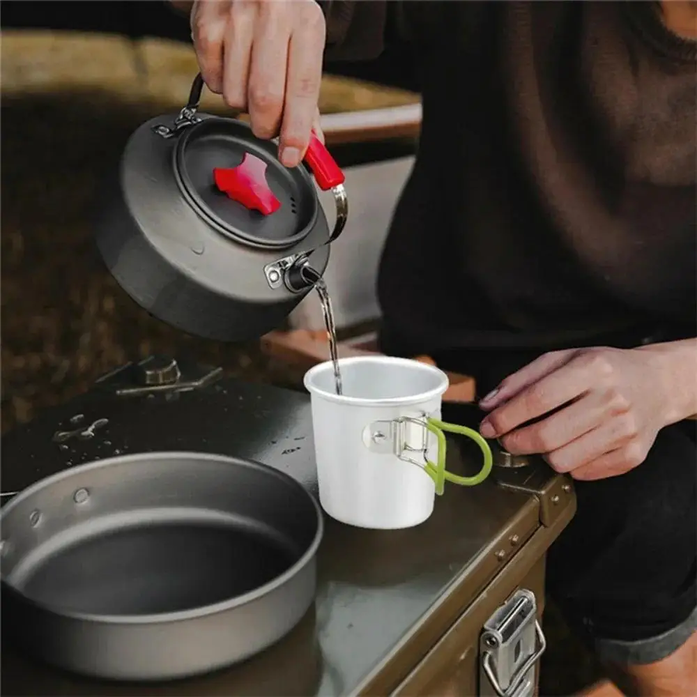 1pc 150ml Aluminum Alloy Folding Camping Cup, Lightweight Portable Hiking Mug, Collapsible Outdoor Coffee/Beer Cup