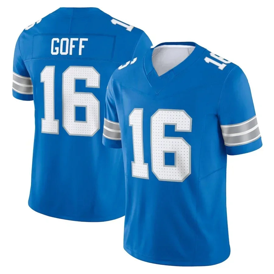 Detroit Football Jersey Men's Women's Youth St. Brown Gibbs Hutchinson LaPorta Football Shirt 3D Printing Breathable Comfort