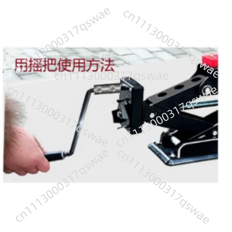 12V Heavy Duty Electric Car Jack 1 Ton Portable Scissor Auto Lifting Tool with Hand Crank for SUV Pickup Truck