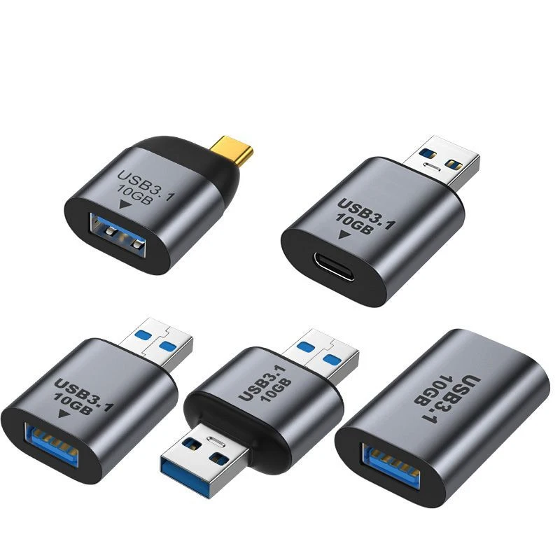 USB C에서 USB 3.1 OTG 어댑터, PC 노트북 하드 디스크 박스용, PD 고속 충전 오디오 비디오 변속기