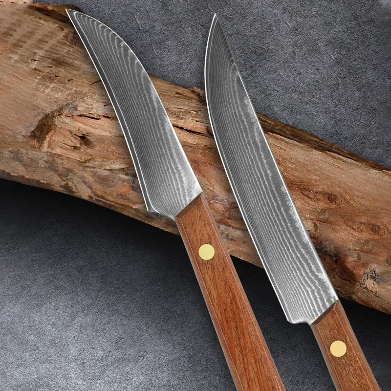 New kitchen knife edge Damascus steel fruit knife home suitable for cutting meat and vegetables knife tool ladies easy to use
