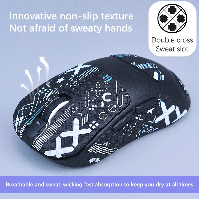 Game Mouse Grip Tape Skate Handmade Sticker Non Slip Suck Sweat Anti-Slip Sticker For VGN Dragonfly PRO Max-F(x)