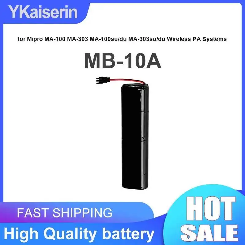 Reliable Power MB-10A 2600mAh Robust Speaker Battery For Mipro MA-100 MA-303 MA-100su DU MA-303su DU Wireless PA Systems