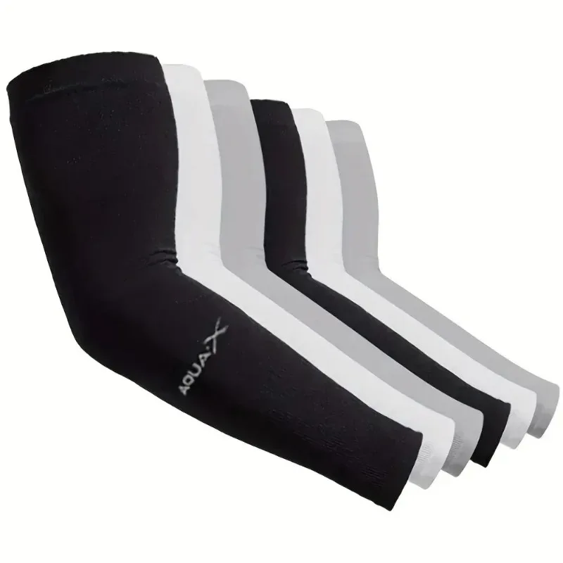 AliExpress NONE 3 Pairs Cooling Breathable Arm Sleeves Anti‑UV Sun Protection Covers For Men Women Driving Golf Cycling Sports