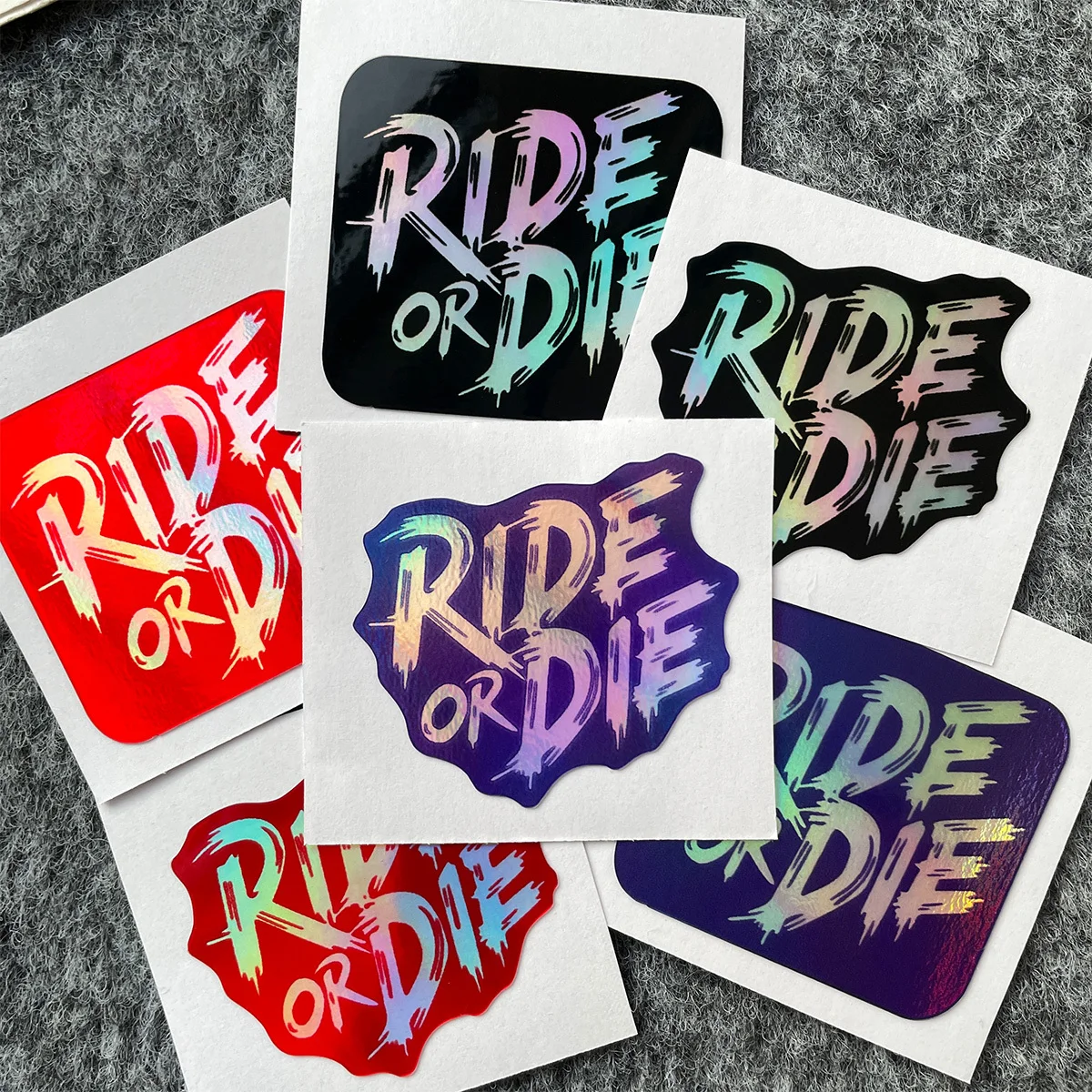 

RIDE OR DIE Bike Stickers Bicycle Top Tube Waterproof Vinyl Decals for MTB Bicycle Decorative Motorcycle Accessories