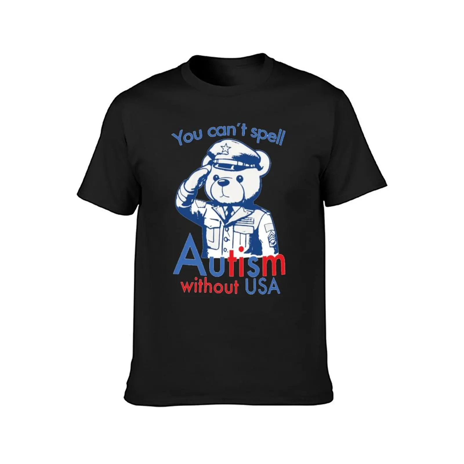 you can't spell autism without usa T-Shirt anime quick drying boys whites customs mens champion t shirts