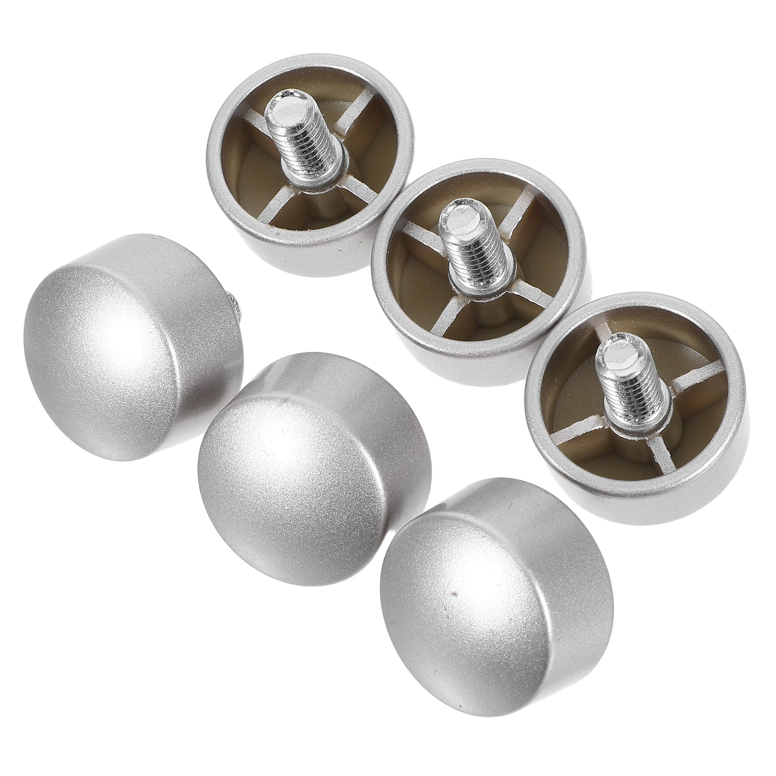 

Curtain Rod Decorative Head Cap Finial Vintage Silver Metal Closet Pole End Caps