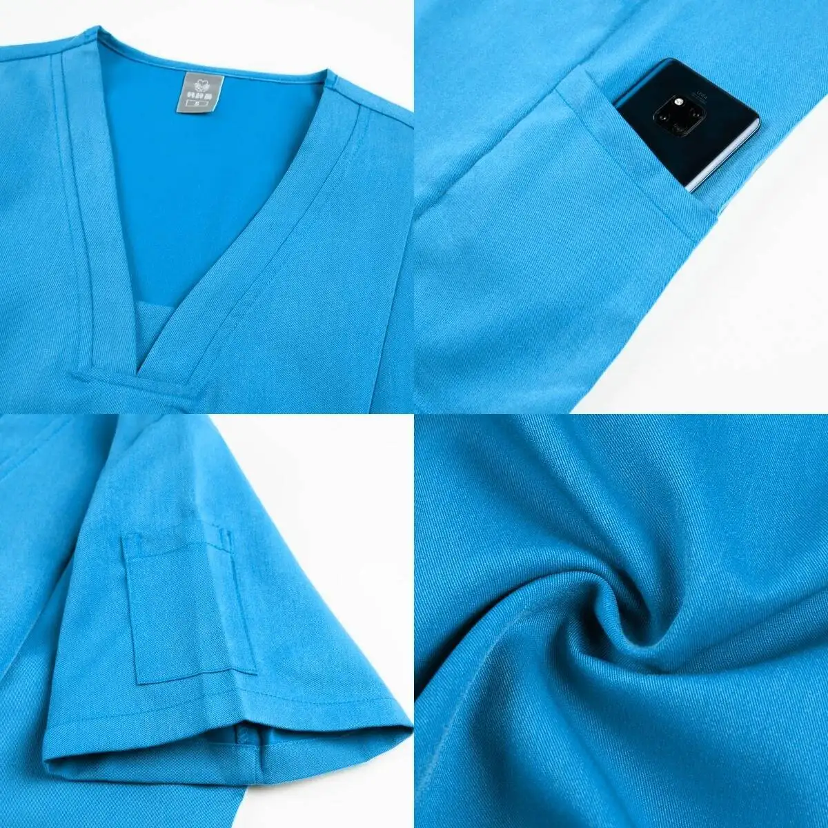 女性スクラブセット 看護師アクセサリー 医療ユニフォーム スリムフィット 病院 歯科 クリニック 作業服 衣類 手術用オーバーオールスーツ