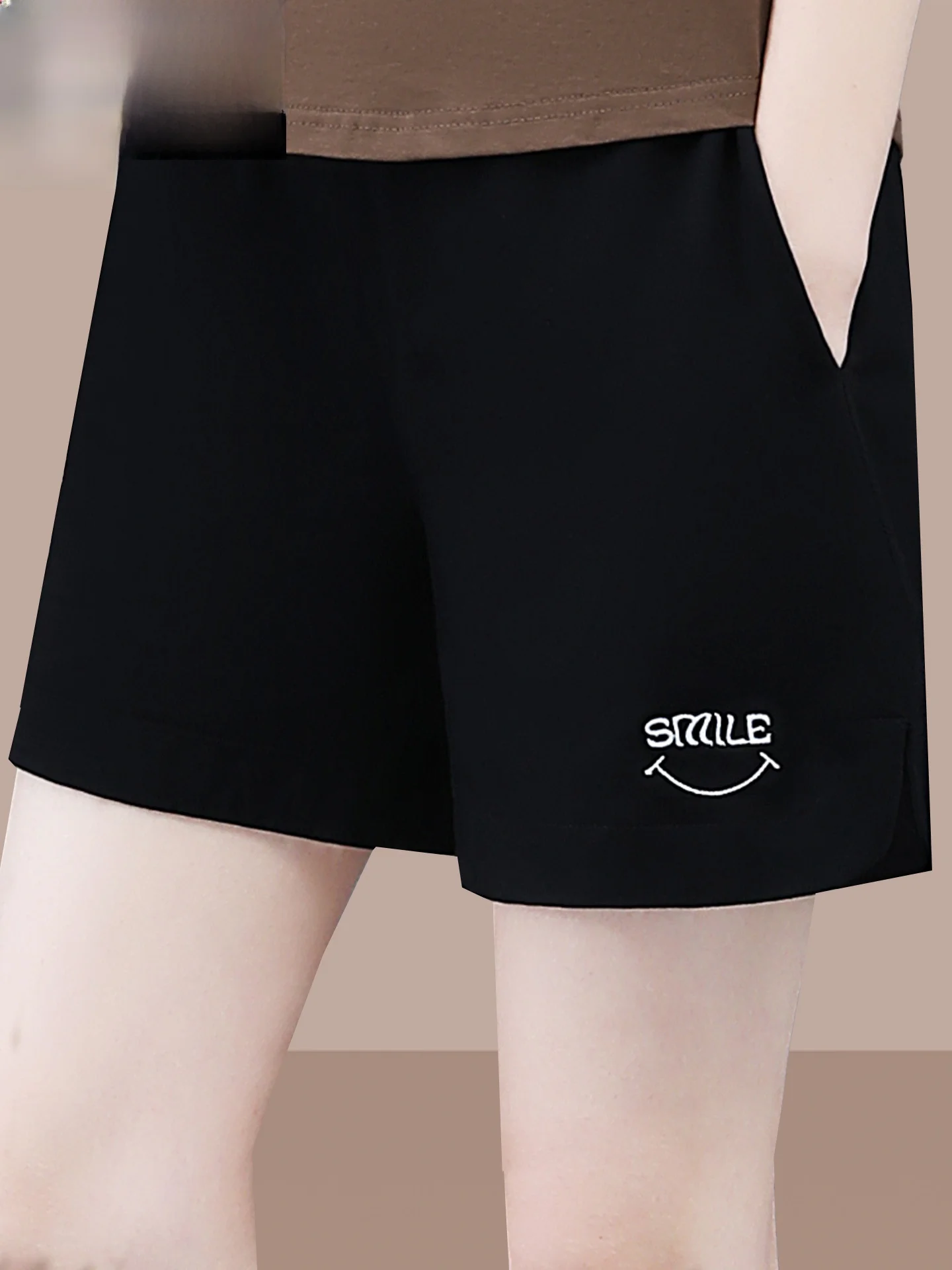 

Qui Dry Sport orts Women's Summer Thin Loose High Waist Slimming Casual Pants Korean Sle Straight Leg Cotton Blend