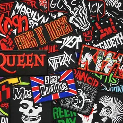 Rock Band Music Patches Clothes Embroidery Patches Badges Applique Stripes Jacket Jeans DIY Iron on for Clothing Stickers