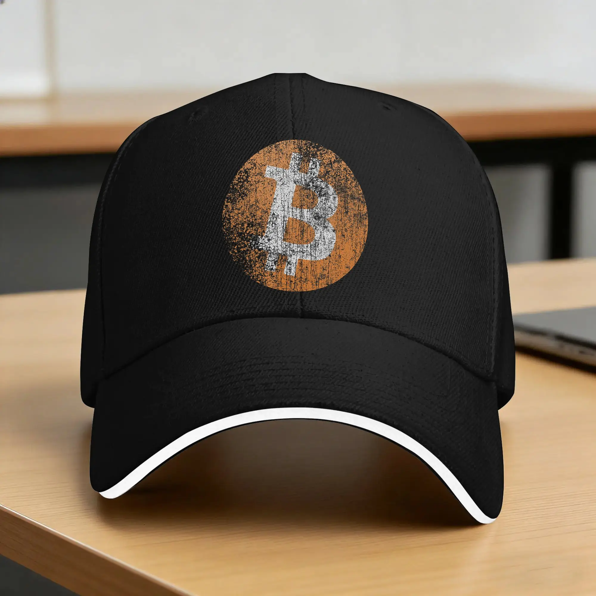 Bitcoins  Baseball Cap  Tennis Skate Sun-Proof Trucker Hat Couple Women Fashion Print Baseball Caps
