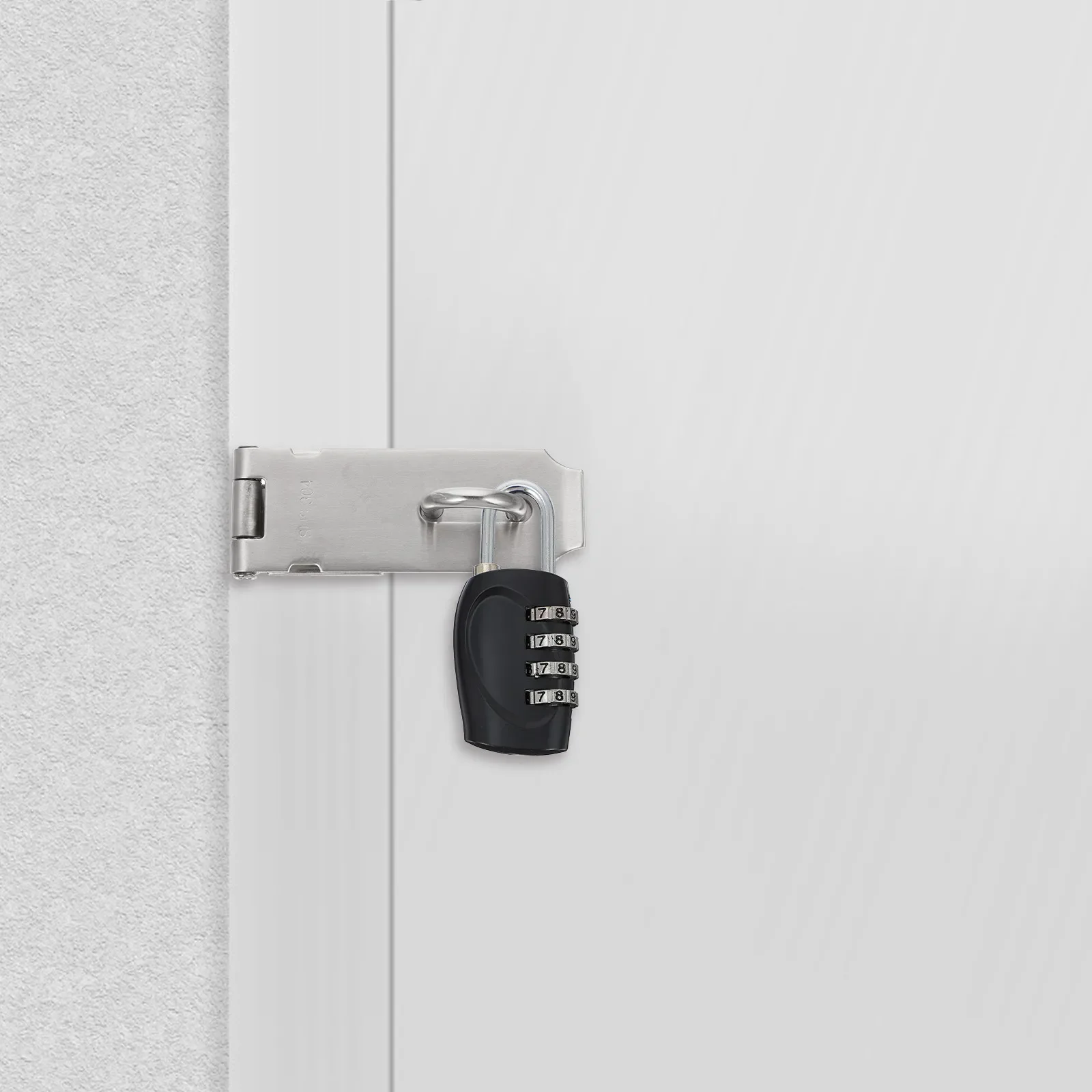 1Set Premium Stainless Steel Door Lock Buckle Smooth Operation Security Hasp for Gate Cabinet Drawer Protection Hardware