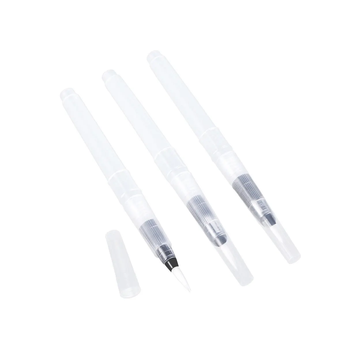 3Pcs Water Brush Pen Set for Watercolor Painting Blending Ink Refillable Easy Clean Portable Art Supplies Water Paint Brush Pen