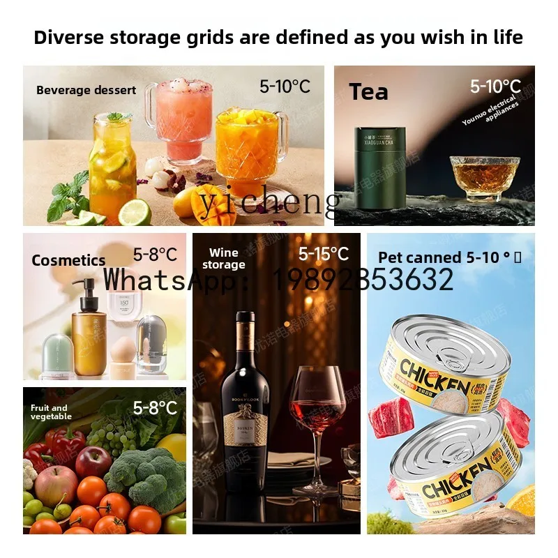 H2128L ice bar beverage cabinet transparent e-sports room household retro small refrigerator refrigerated fresh-keeping cabinet - view 3