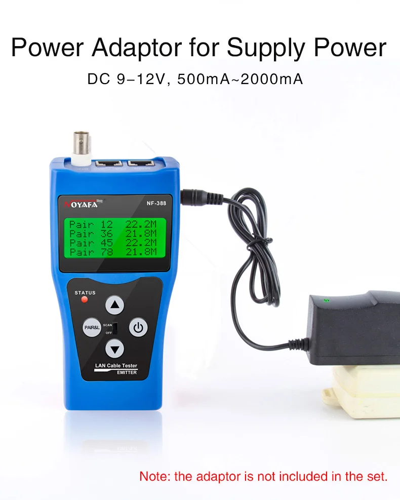 NOYAFA NF-388 Cable Tester with 8 Remote Identifiers