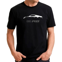 AUDI R8 T-shirts for Men and Women, Summer Fashion Classic, Loose and Versatile, Short-sleeved Men and Women