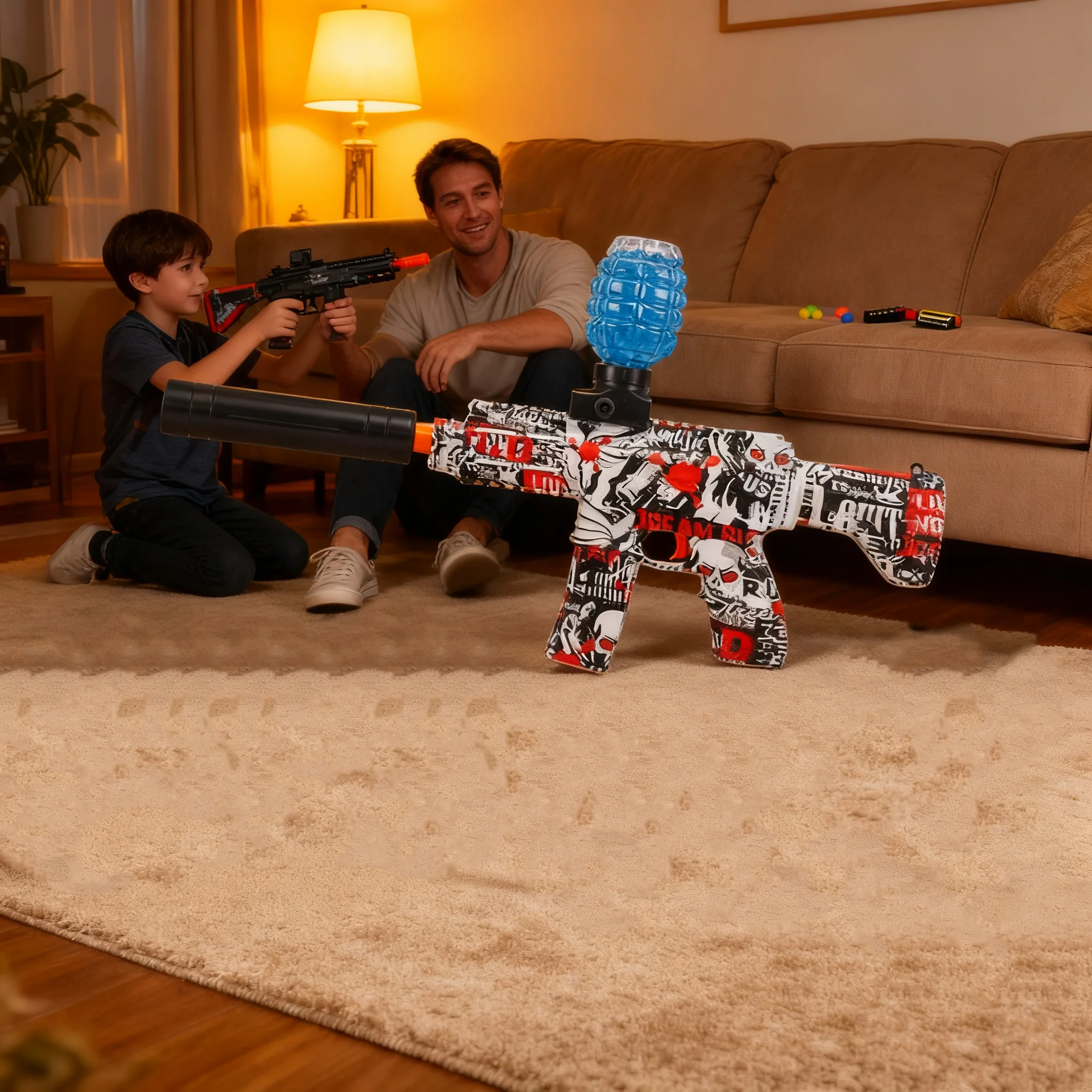 M416 Elektrische Ball Blaster Speelgoedpistool AK Pistool Schieten Sport Spel Outdoor Hoge Snelheid Oplaadbare Outdoor Game Partijen Voor Volwassen