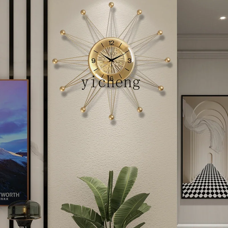 

ZC clock wall clock living room creative home personalized fashion clock modern simple decoration