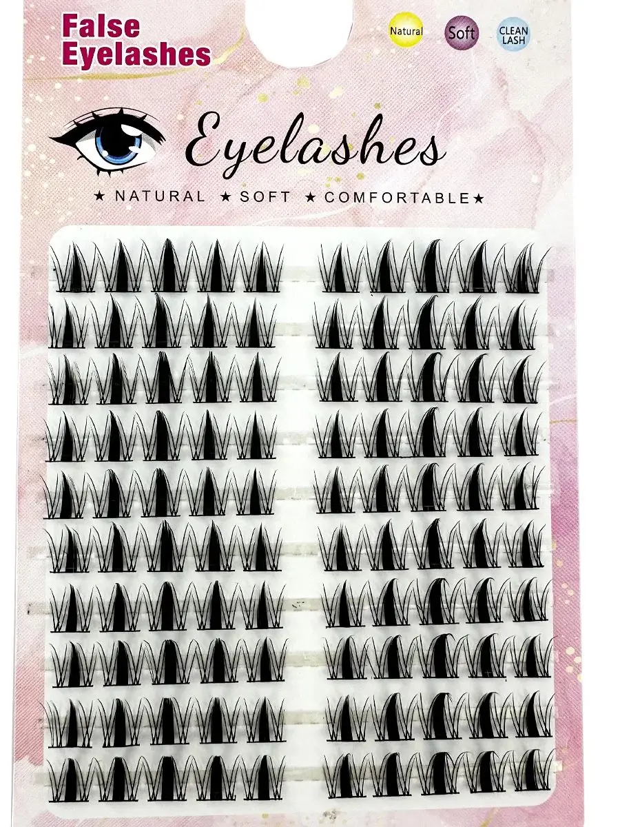 10 Reihen einzelne Wimpern DIY Wimperncluster natürliche gefälschte Wimpern Wimperncluster Manga Wimpern Newbie tägliche Wimpern Make-up – Detail 2