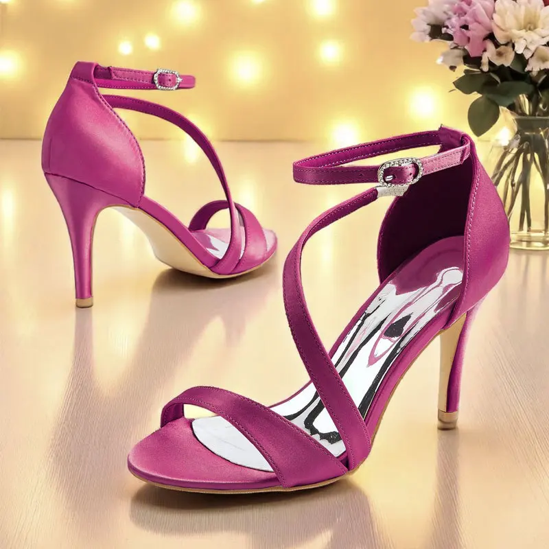 

Stiletto High Heels New Women's High Heels Sandals Wedding Bridesmaid Shoes