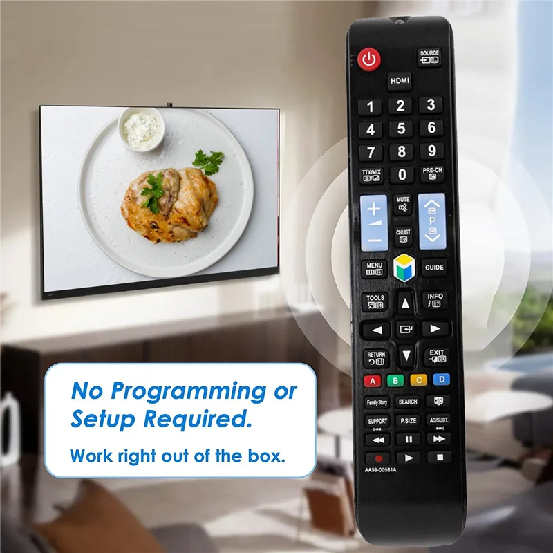 AA59-00581A ersetzen fernbedienung für samsung led lcd tv un32eh4500 un46es6100f un32eh5300 un40eh5300f un40es6100f un46eh5300f
