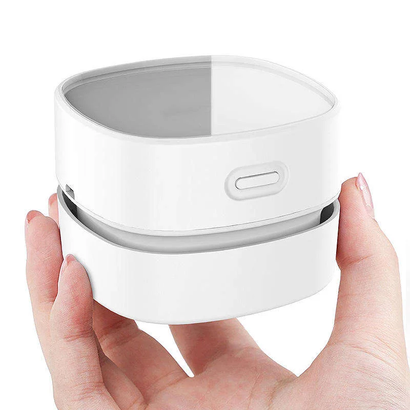 USB charging mini desktop cleaner, handheld bagless dry cleaner, home automatic desktop cleaning, convenient and fast