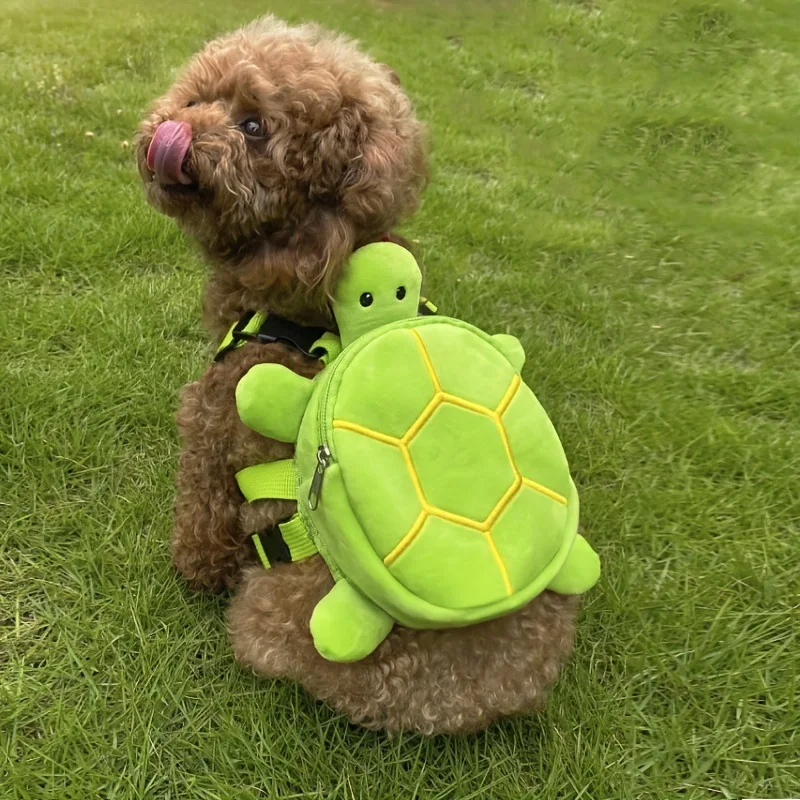 

Pet Dog Self-carrying Harness Bag Leisure Cat Outing Backpack Turtle Bag Snacks Teddy Small And Medium-sized Dog Harness Storage