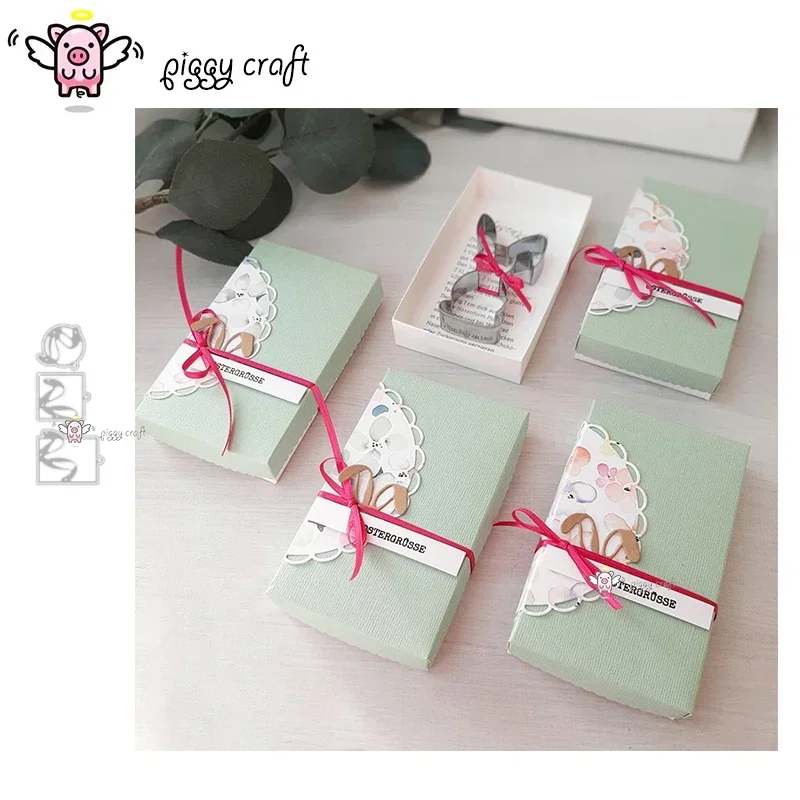 Mmao Crafts Metal Steel Cutting Dies Bunny ears frame Scrapbooking Paper/photo Cards Embossing Dies