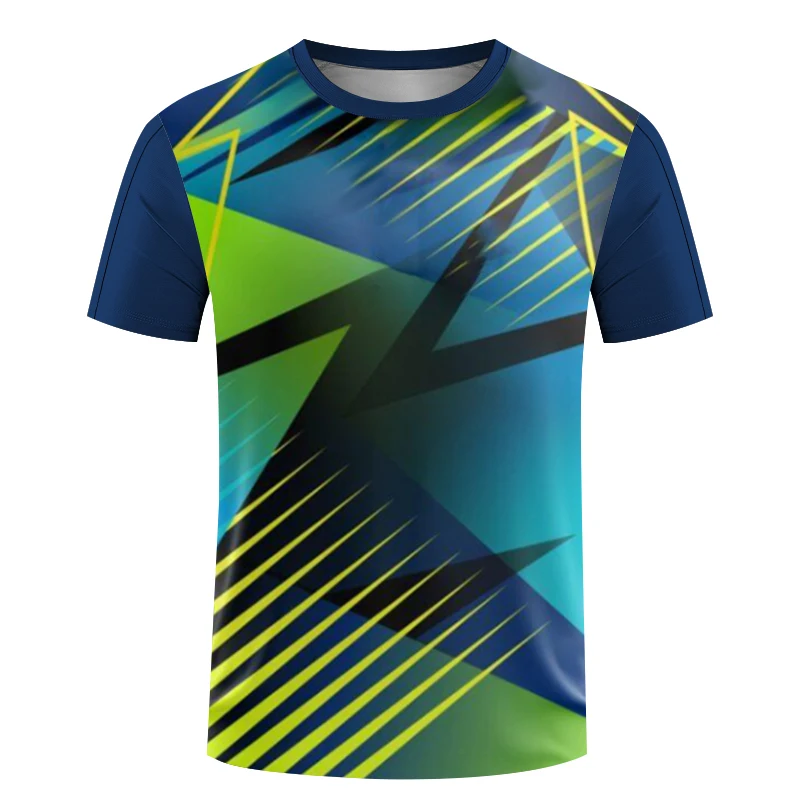 Summer Fashion Sports Quick Drying Neutral Casual T-shirt Badminton Street Fitness Short Sleeve Sunny Handsome Round-neck Tops