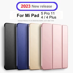 For Xiaomi mi pad 4 plus / pad4 Smart Case tablet silicon PU Leather Flip Cover MIPAD 5 Case Pro 11 full Protector Sleeve Sleep
