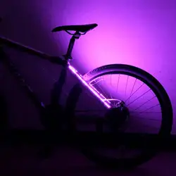 LED Bike Wheel Lights Bicycle Decorative Lights Waterproof Battery Powered Bike Frame Rope Light Dust-proof Battery Box Outdoor