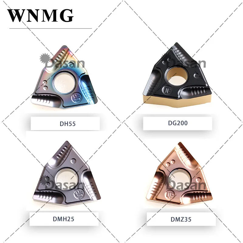 10PCS Dasan WNMG080404R WNMG080404L WNMG080408R WNMG080408L WNMG UF WNMG080404