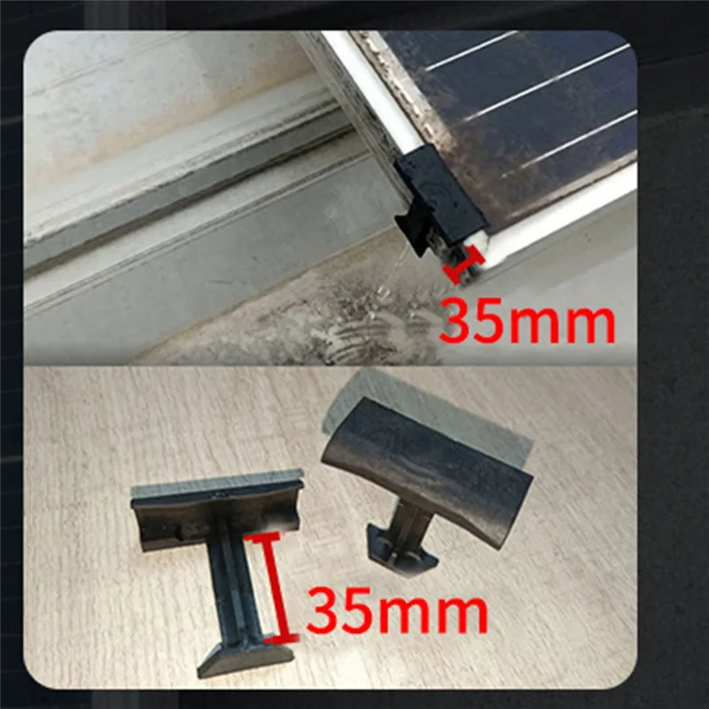 MAKE-30PCS 35 ミリメートルソーラーパネル排水クリップ黒クリップ水排水太陽光発電パネル排水クリップ