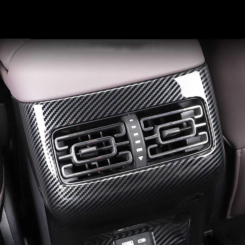 car rear armrest cover vent trims carbon fiber decoration for byd frigate 07 2023 2024 2025 auto accessories modify para parts