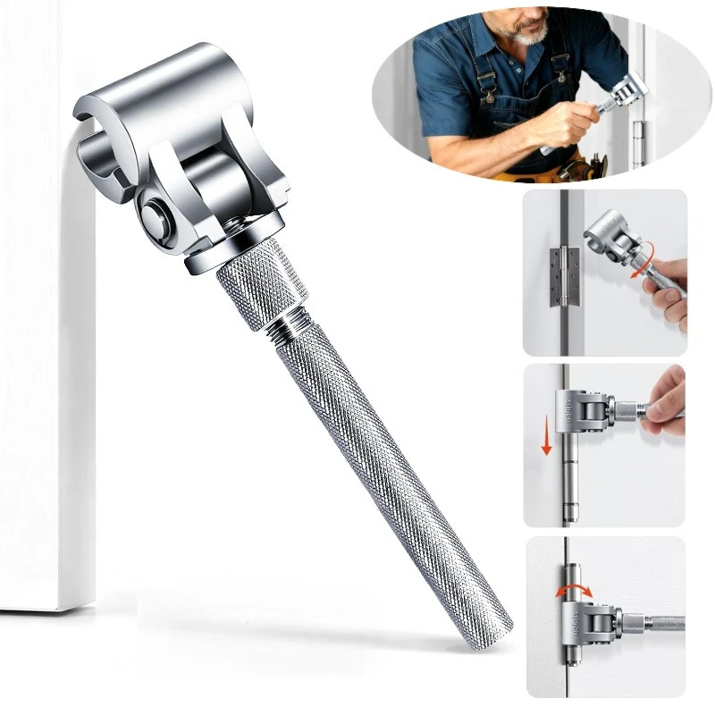 

Универсальный инструмент для регулировки дверных петель, 1 шт., ключ для зазора петли, подходит для различных размеров петель для дома, коммерческих противопожарных дверей