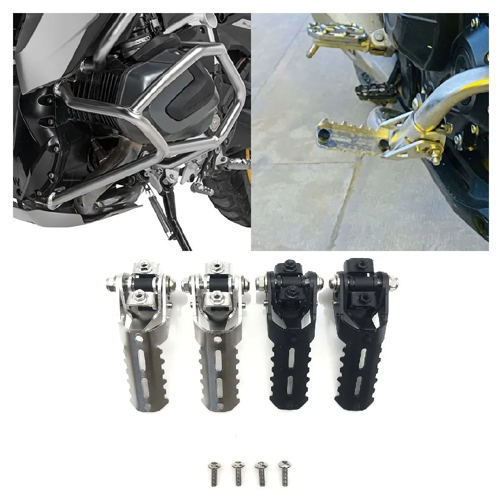 

Fits for BMW R1200GS R1250GS LC GS R1250 R1200 Adventure 2004-2022 Motorcycle Front FootPegs Bumper Refitted Driver Rest Pedals