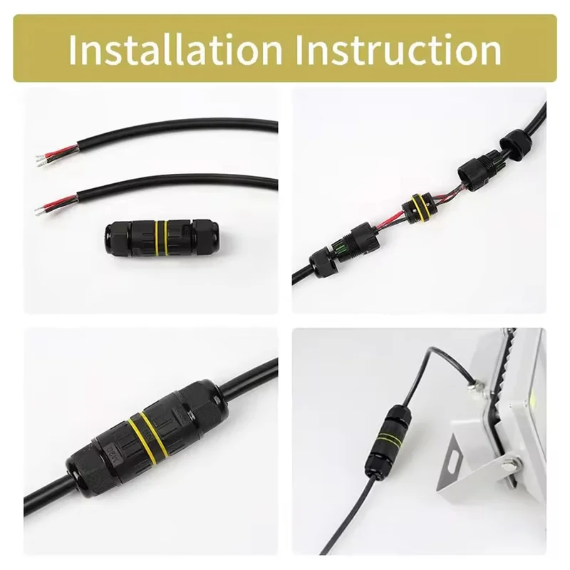 ABDJ-Outdoor مقاوم للماء IP68 صندوق وصلات 5 قطعة موصل كابل كهربائي 2/3 طريقة M16 نطاق السلك (3.5-10 مللي متر) 3 طرق