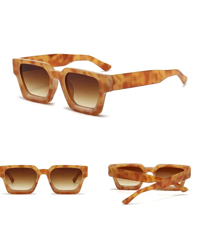JNPCXI Fashion Square Frauen Luxus Sonnenbrille Retro Farbverlauf Blau Designer Männer Trend Sonnenbrille Shades UV400 – Detail 27