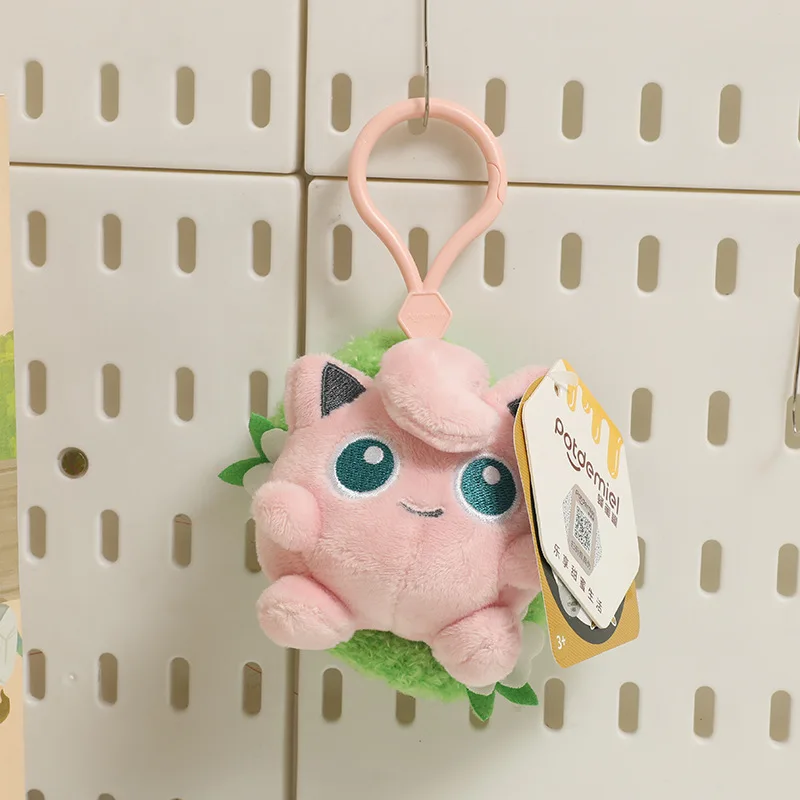 Animal Pokemon Pikachu Eevee Bulbasaur Charmander Jigglypuff Squirtle Kawaii Plush Toys Pendant Keyring Keychain Birthday Gifts