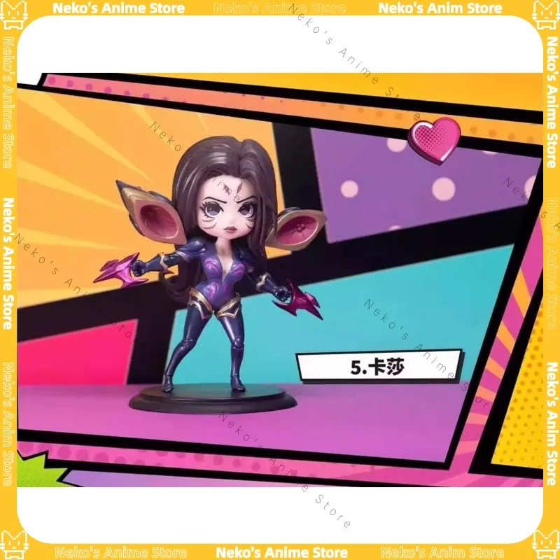 【En stock】 Caja ciega oficial BANDAI GALS POP League of Legends versión Q figura Anime modelo muñeca de escritorio regalo coleccionable