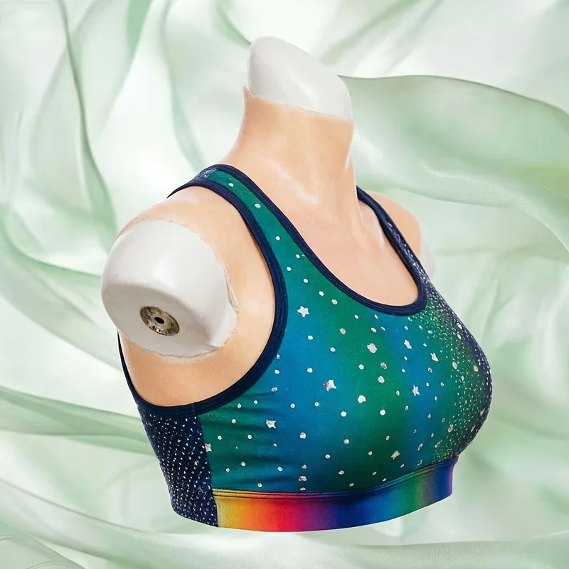 High-Neck Silicone Breast Prosthesis, CDEG Cup Size, Invisible Wearable Implant, Suitable for Post-Mastectomy And Aesthetic Need