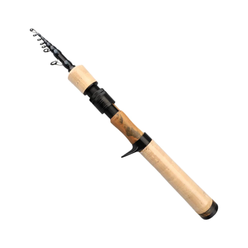 PURELURE 1.50m XUL BFS Canna telescopica 5ft Canna da viaggio Trota Spinning Casting Punta solida Canna da pesca in carbonio Piccola esca Canna persico