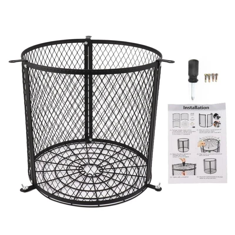 Varmint Feeder Cage Weatherproof Quick Lock Deer Feeder Protective Guards Cage For Outdoor Forest