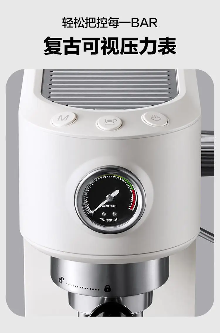 イタリア製コーヒーマシン、小型家庭用、半自動、共有に最適、強くお勧めします