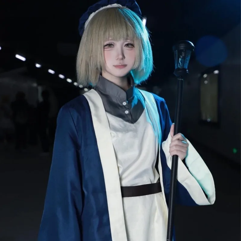 

Anime Falin Touden Cosplay Costume Top Coat Pants Wig Full Set Delicious Cos Dungeon Role Play Outfit for Unisex Theme Party