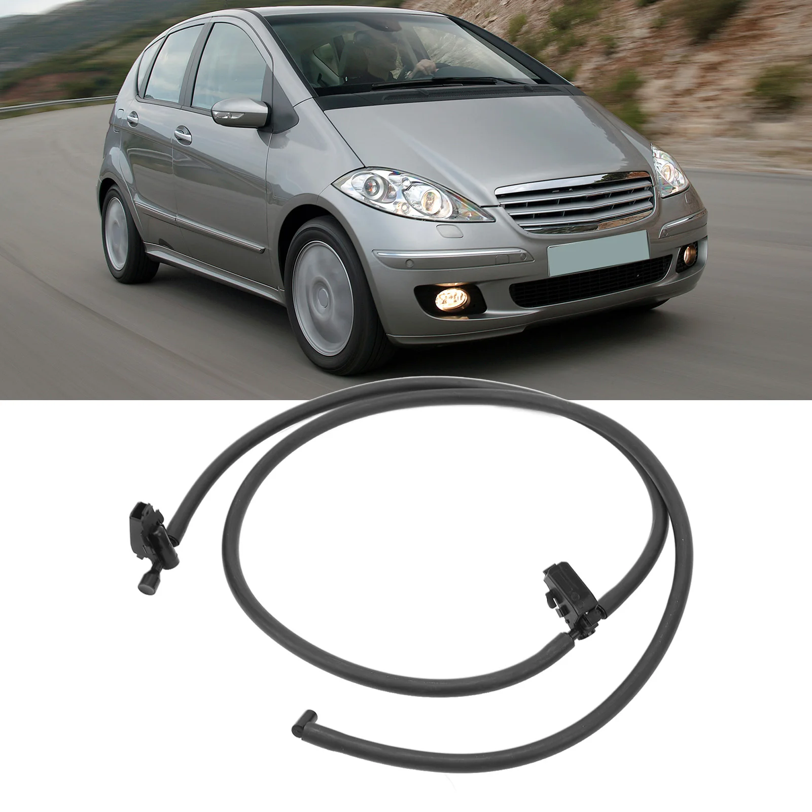 Windshield Washer Nozzle Hose 1698600492 Powerful Cleaning Windscreen Washer Nozzle Replacement For Benz W169 A‑Class