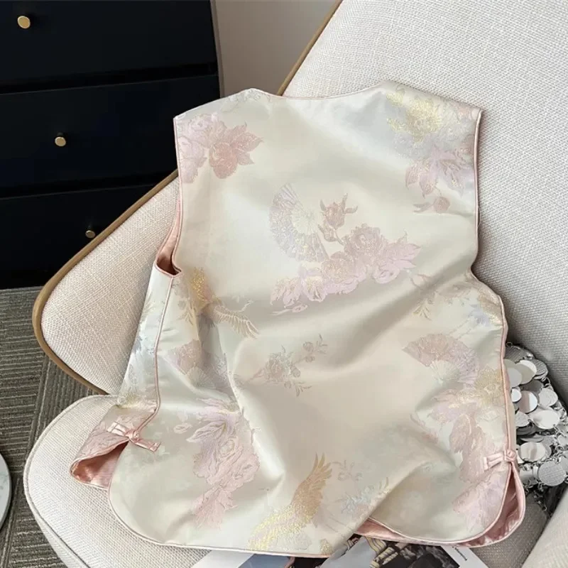 レトロレディースレジャーカーディガンベストアウター2025ハイエンド女性ノースリーブコート春秋女性ファッションベストジャケット