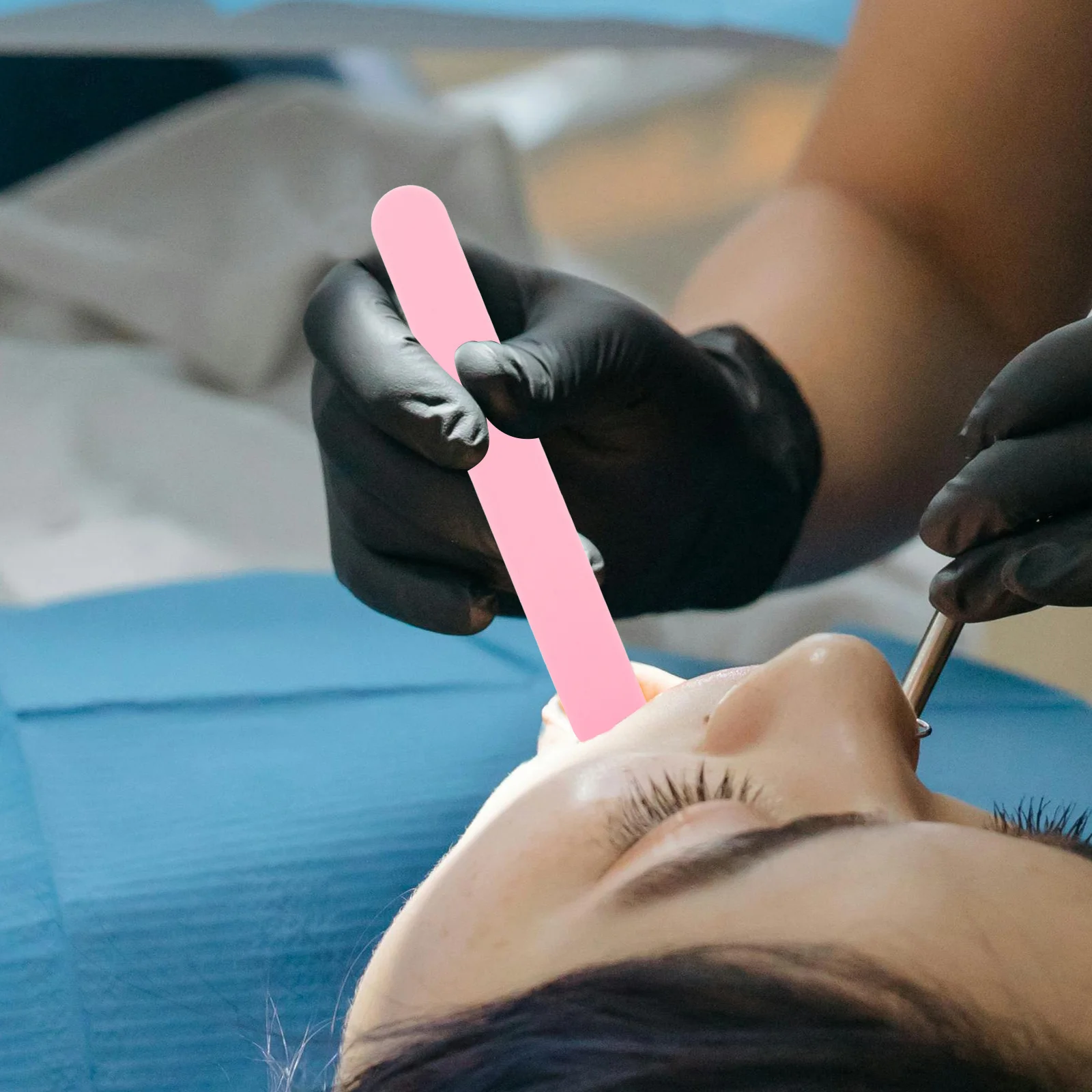 

25pcs Plastic Tongue Depressor Sticks Ergonomic Comfort Grip Clinical Craft Use Mixing Stirring Blending Easy Clean Multipurpose