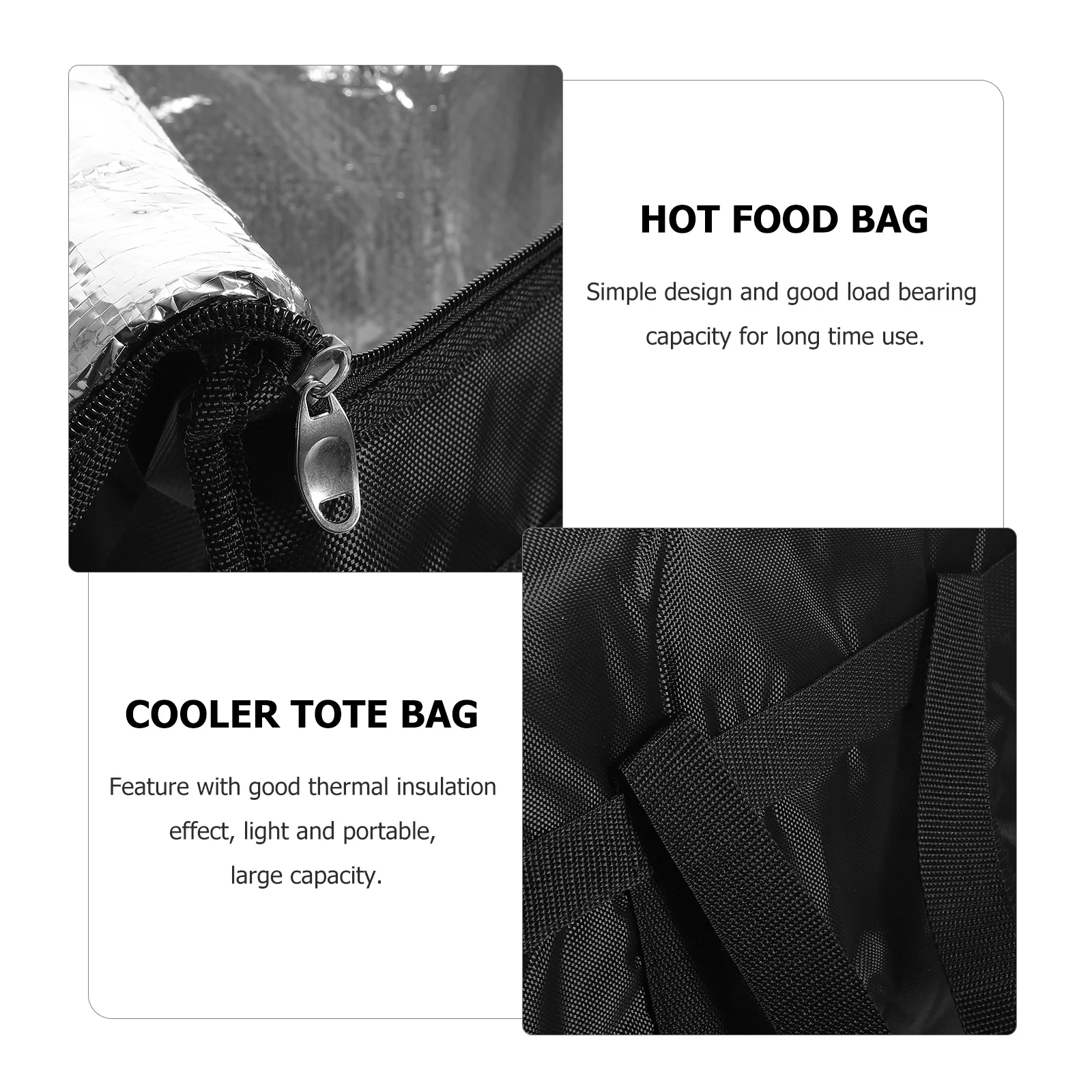 

Portable Insulated Bag Reusable Food Delivery Tote Heat Preservation Large Capacity Cake Carrying Bag Groceries